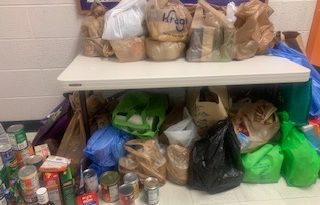 Thanksgiving Food Drive-436 Items collected!  A New School Record!