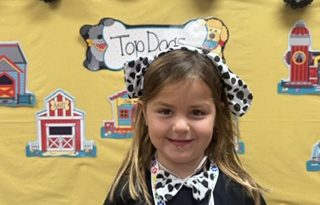 Claire is an official Double Dogger!